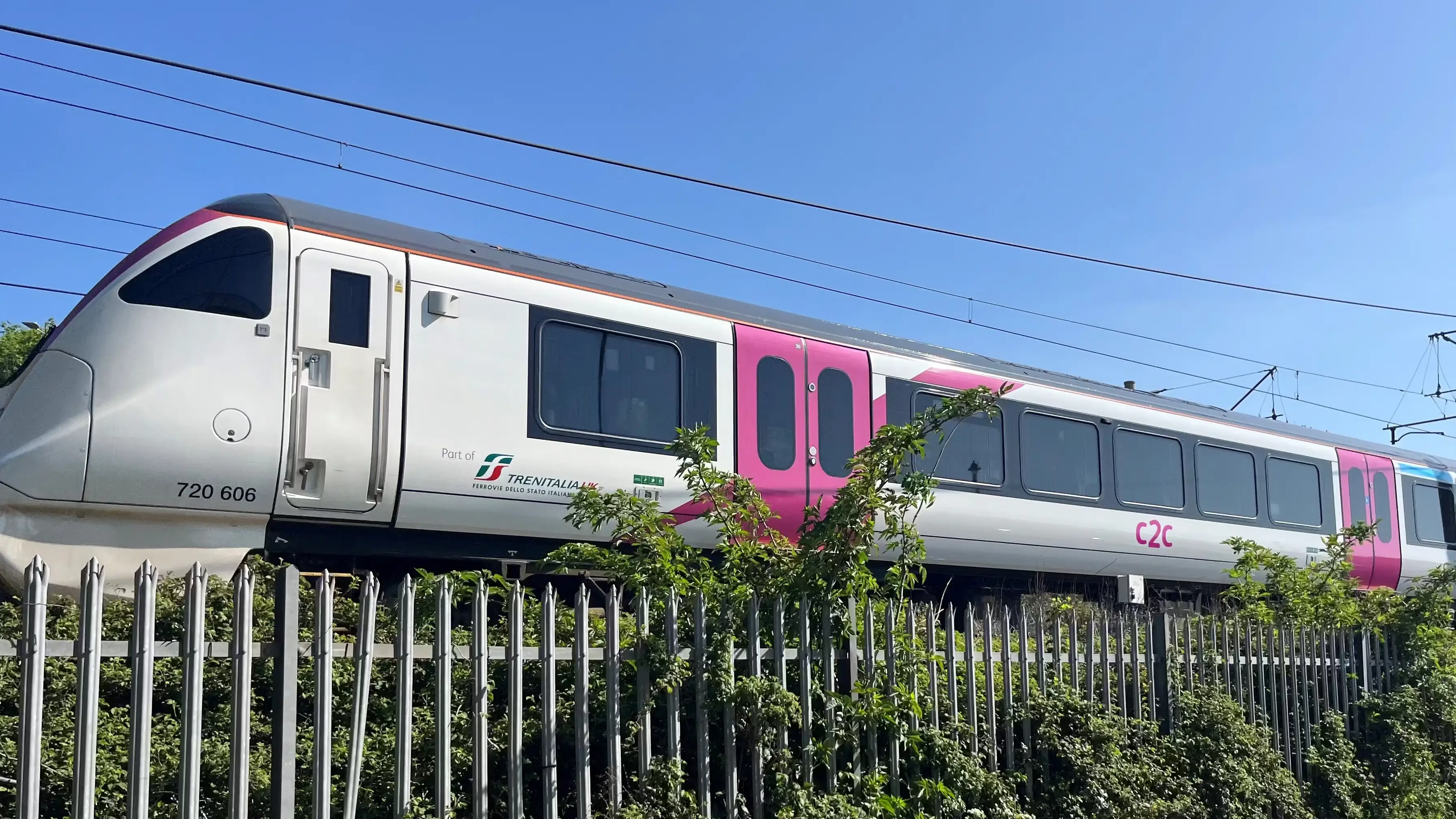 The Network Rail logo in blue text over three orange shapes closing to a point on the right