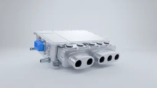 Inverter against a blank background