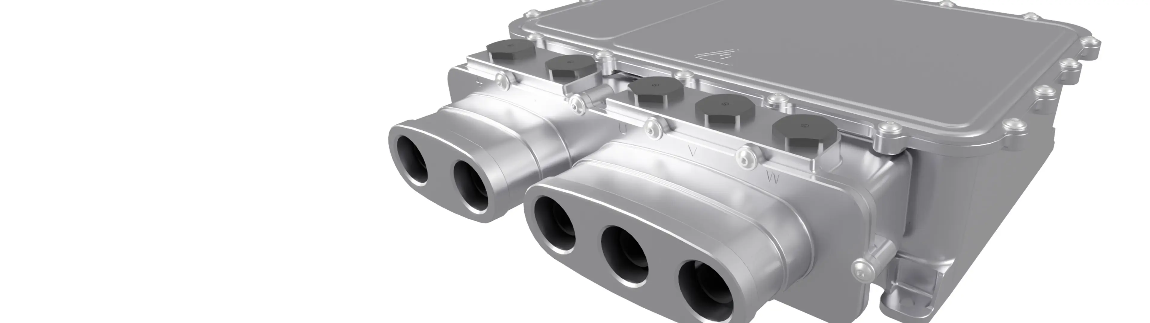 Inverter against a blank background